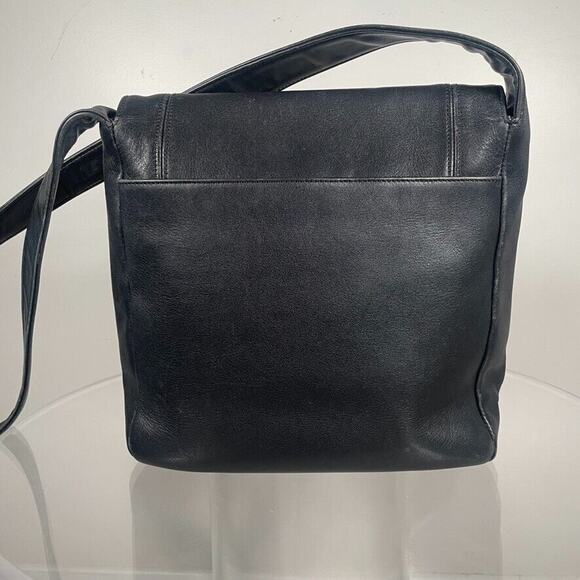 COACH Black Lexington Flap Legacy Leather Messenger Crossbody Shoulder Bag 4183 - Picture 5 of 13